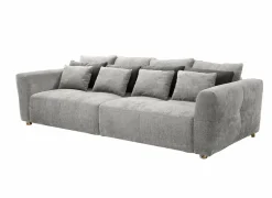 Zetel Gulliver 4-zit - stof - grijs