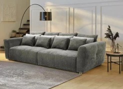 Zetel Gulliver 4-zit - stof - grijs