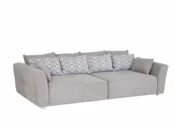 Zetel Gulliver 4-zit - stof - grijs