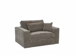 Zetel Marlon 1-zit - stof - bruin