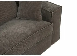 Zetel Marlon 1-zit - stof - bruin