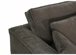 Zetel Marlon 3-zit - stof - bruin