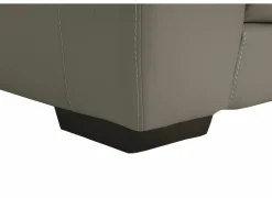 Zetel Singer 2,5+2-zit - leder - taupe