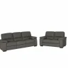 Zetel Tributo 3+2-zit - leder - elephant royal met relax