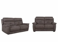 Zetel Twitch 2,5+2-zit - stof - grijs