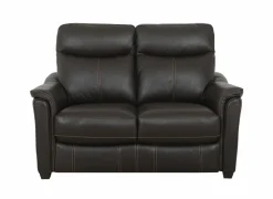 Zetel Wise 2-zit - leder - walnut