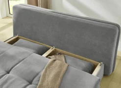 Zetelbed Lindau 2 persoons 203x106cm - stof - grijs