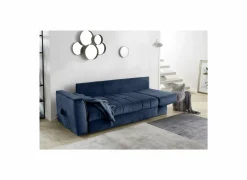 Zetelbed Rick 2-zit - stof - blauw