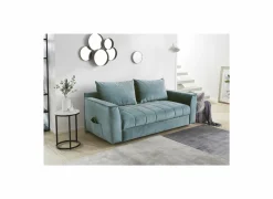 Zetelbed Rick 2-zit - stof - turquoise