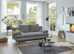 Zetelbed SO240 Bern 2 persoons - stof - donkergrijs