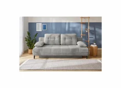 Zetelbed Till 2-persoons - stof - lichtgrijs met opbergruimte