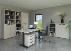 Zit sta bureau Flexo-1 200x80xH73-123cm - decor - bolivar wood