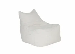 Zitzak Karina 80x83x106cm - bouclé - wit
