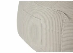 Zitzak Pesaro 75x65x95cm - stof - ivoor