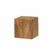 Zuil Kubus 20x20x20cm - eik massief - naturel