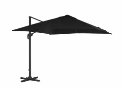 Zweefparasol Ekaterini 300x300cm - zwart met beschermhoes
