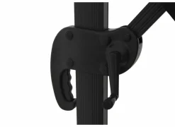 Zweefparasol Ekaterini 300x300cm - zwart met beschermhoes