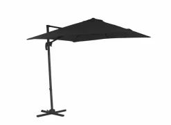 Zweefparasol Thalassa 250x250cm zwart met beschermhoes